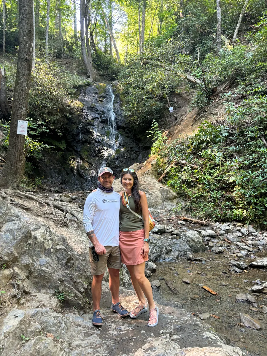 Sonny and Julia: waterfall hike